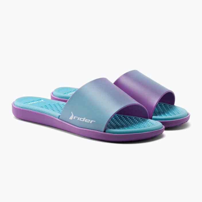 Women's RIDER Splash III Slide blue-purple flip-flops 83171 5