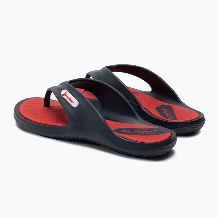 Men's RIDER Cape XIV AD navy blue and red flip flops 83058-20698 3