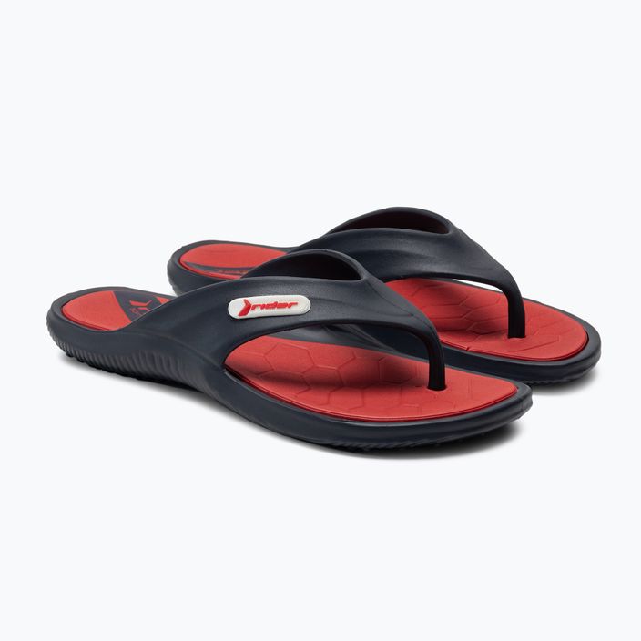 Men's RIDER Cape XIV AD navy blue and red flip flops 83058-20698 5