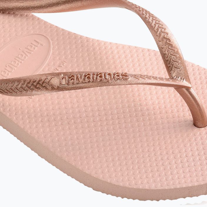 Women's Havaianas Slim flip flops pink H4000030 11