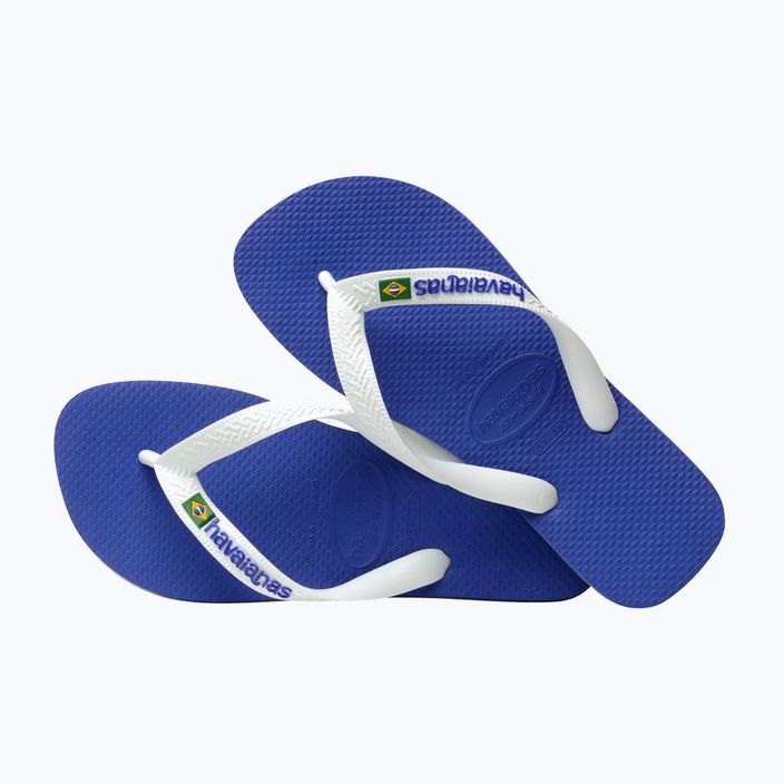 Havaianas Brasil Logo blue flip flops H4110850 11
