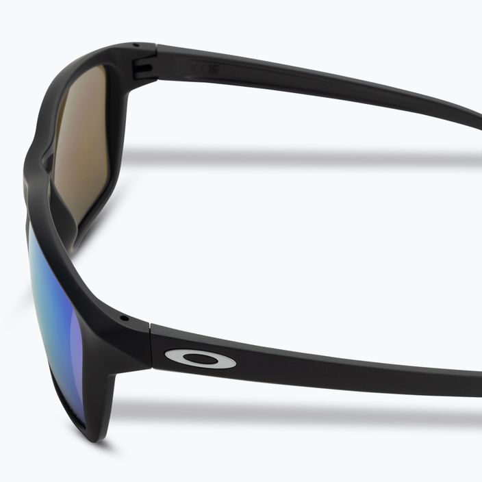 Oakley Sylas matte black/prizm sapphire polarized sunglasses 4