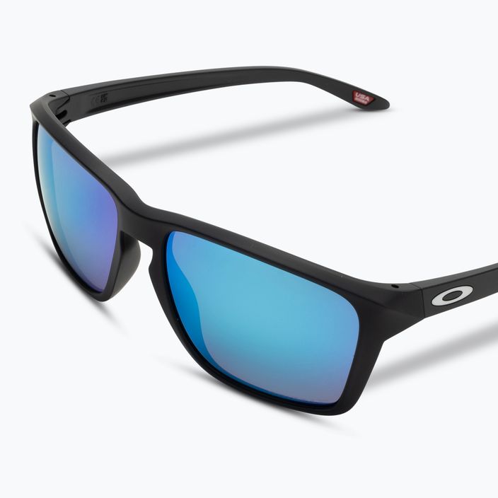 Oakley Sylas matte black/prizm sapphire polarized sunglasses 5