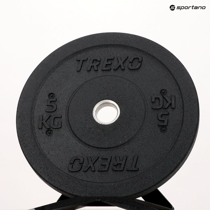 TREXO Olympic bumper weights black TRX-BMP005 5 kg 11