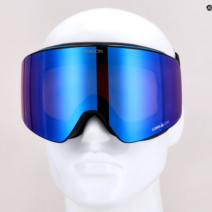 DRAGON PXV split/lumalens blue ion/lumalens amber ski goggles 38280/6534003 12