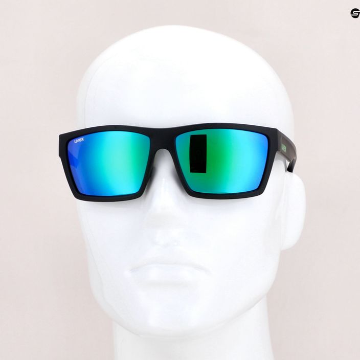 UVEX sunglasses Lgl 29 black mat/mirror green S5309472215 7