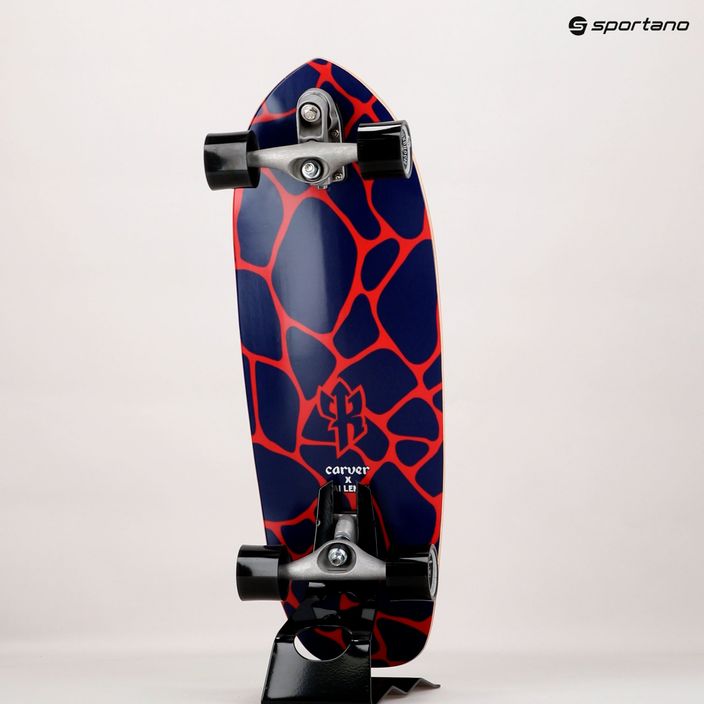 Surfskate skateboard Carver C7 Raw 31" Kai Lava 2022 Complete red-purple C1013011142 18