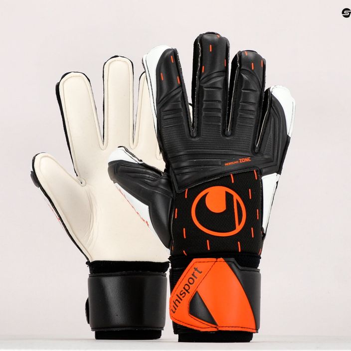 Uhlsport Speed Contact Supersoft goalkeeper gloves black and white 101126601 9