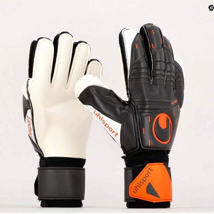 Uhlsport Speed Contact Soft Flex Frame goalkeeper gloves black and white 101126701 9