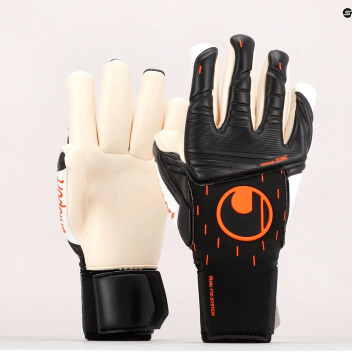 Uhlsport Speed Contact Absolutgrip Finger Surround goalkeeper gloves black and white 101126301 9