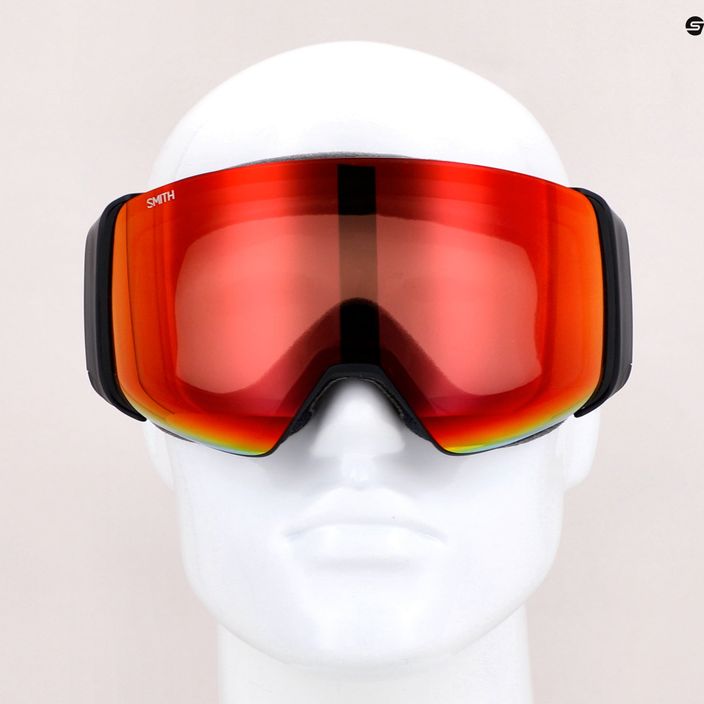 Smith 4D Mag black/chromapop photochromic red mirror ski goggles M00732 9