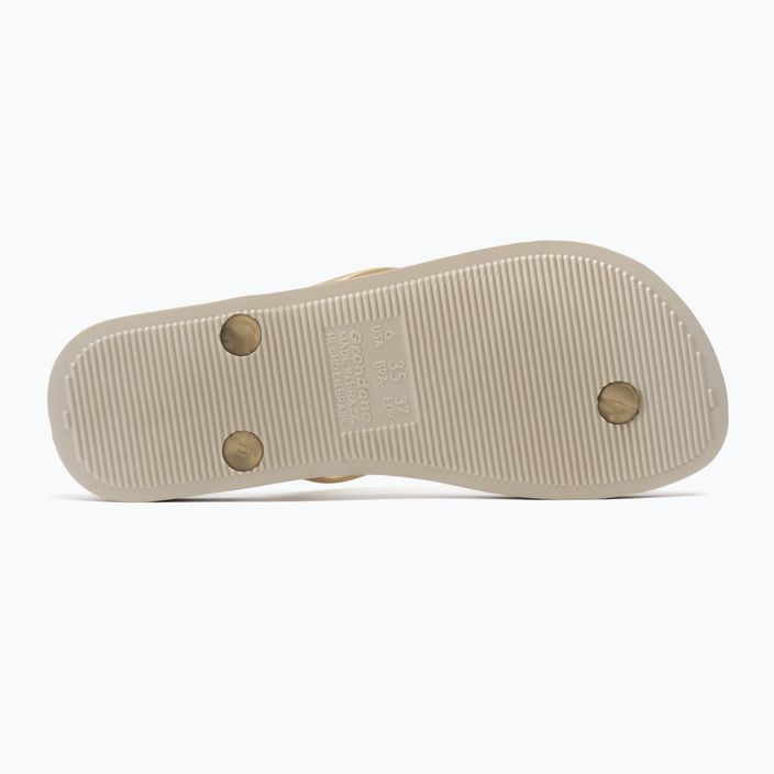 Ipanema Anat Tan beige-gold women's flip flops 81030-23097 5