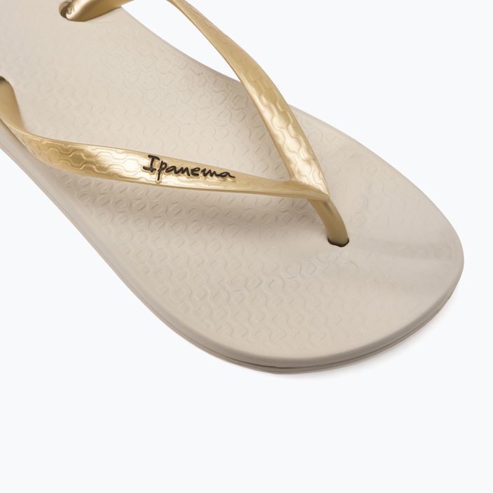 Ipanema Anat Tan beige-gold women's flip flops 81030-23097 8