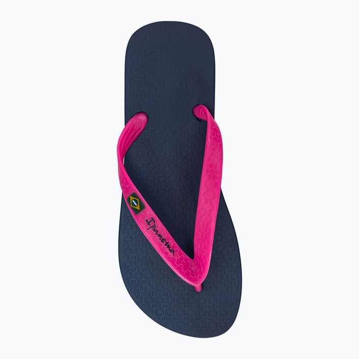 Ipanema Clas Brasil II women's flip flops in navy blue and pink 80408-20502 6