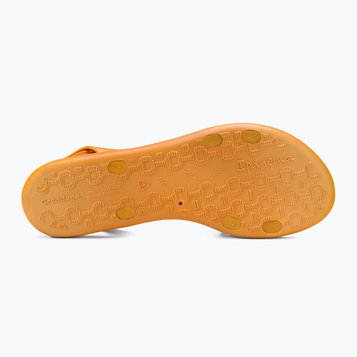 Ipanema Breezy Sanda yellow-brown women's sandals 82855-24826 5