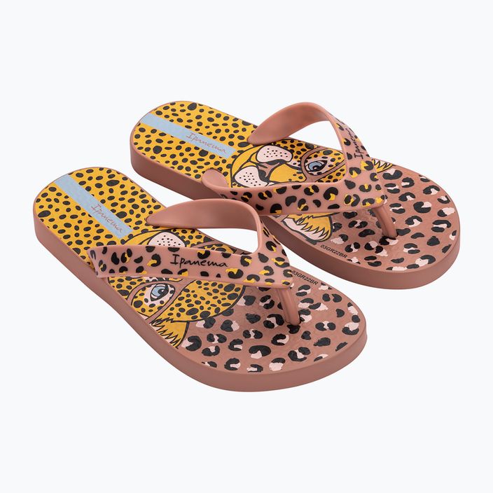 Ipanema Safari Fun Kids flip flops pink and yellow 26851-AF801 9