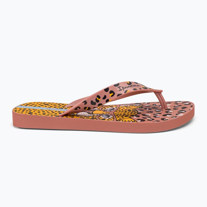 Ipanema Safari Fun Kids flip flops pink and yellow 26851-AF801 2