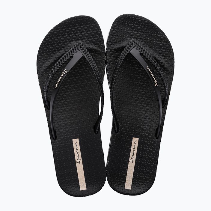 Ipanema Bossa Soft V women's flip flops black 82840-AG715 10