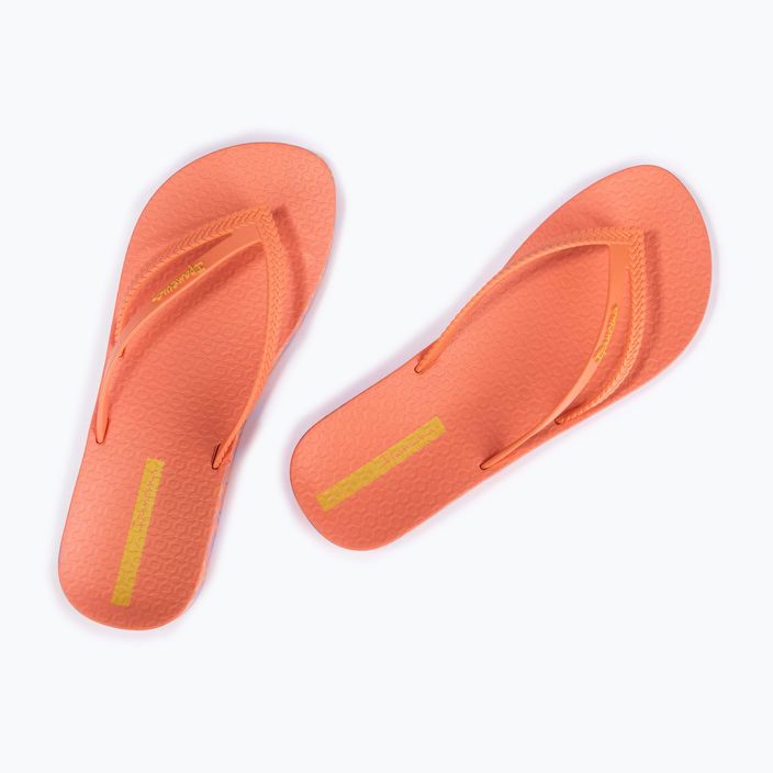 Women's Ipanema Bossa Soft V orange flip flops 82840-AG718 12