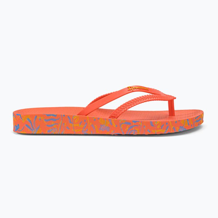 Women's Ipanema Bossa Soft V orange flip flops 82840-AG718 2
