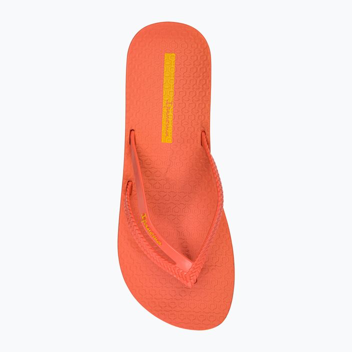 Women's Ipanema Bossa Soft V orange flip flops 82840-AG718 6