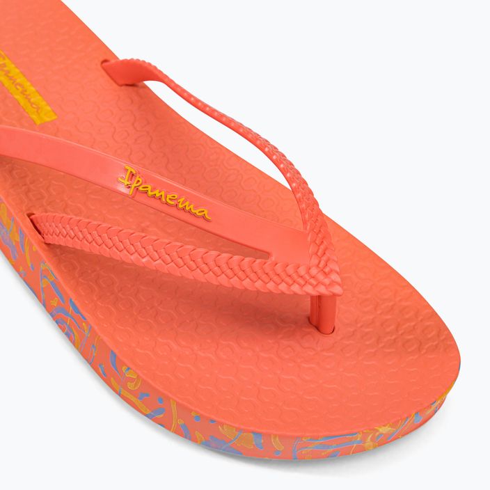 Women's Ipanema Bossa Soft V orange flip flops 82840-AG718 7
