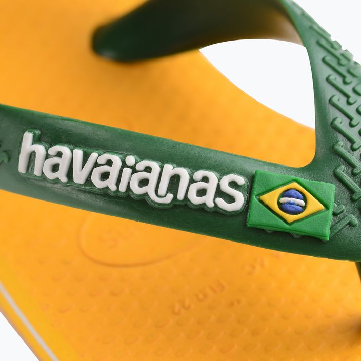 Havaianas Baby Brasil Logo II sandals pop yellow / amazon 5