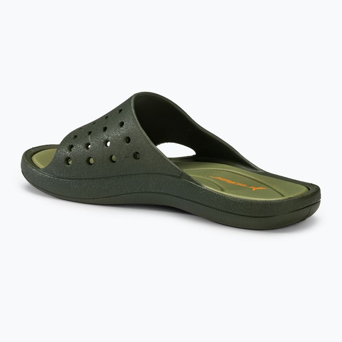 RIDER Bay XIII green/orange men's slides 3