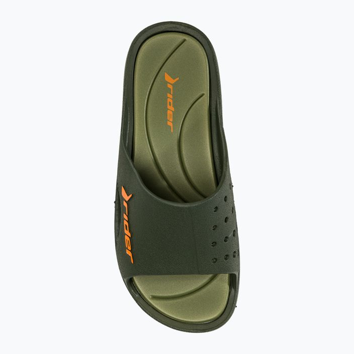 RIDER Bay XIII green/orange men's slides 5