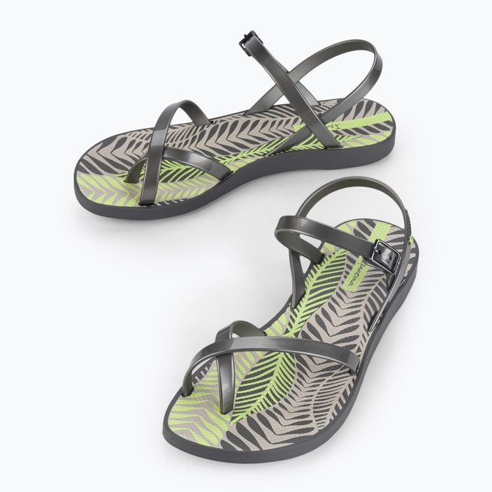 Ipanema Fashion VII women's sandals grey/silver/green 9
