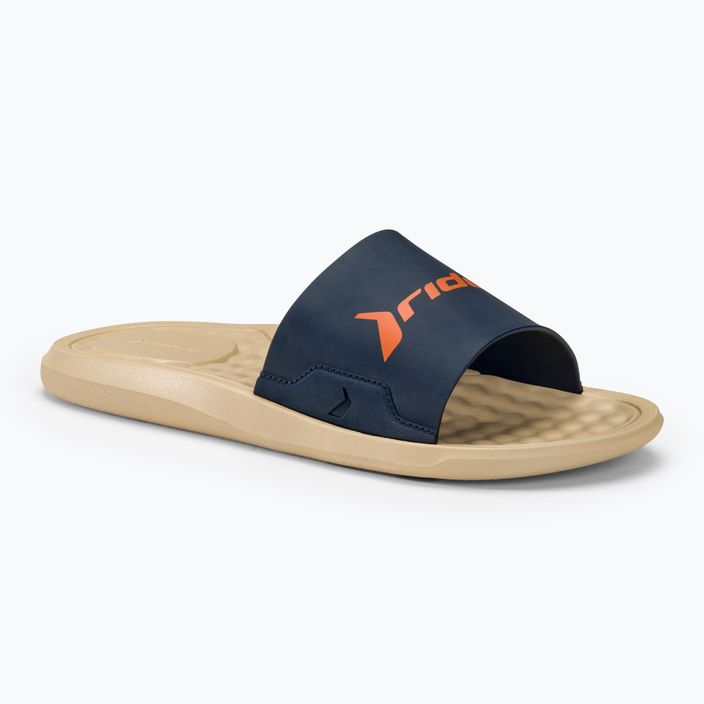 RIDER Step Slide beige/blue/orange men's slides