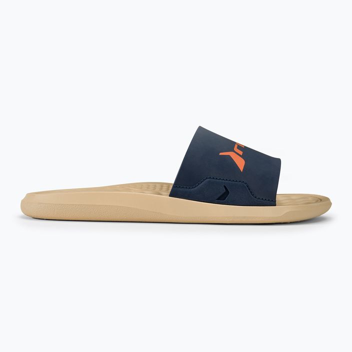 RIDER Step Slide beige/blue/orange men's slides 2