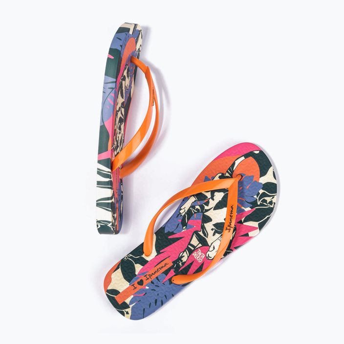 Ipanema Graffiti III women's flip flops yellow/orange/black 2