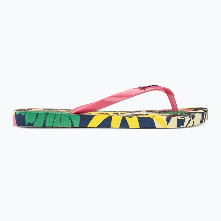 Ipanema Graffiti III women's flip flops yellow/pink 2