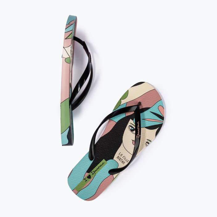 Ipanema women's flip flops Graffiti III beige/black 2