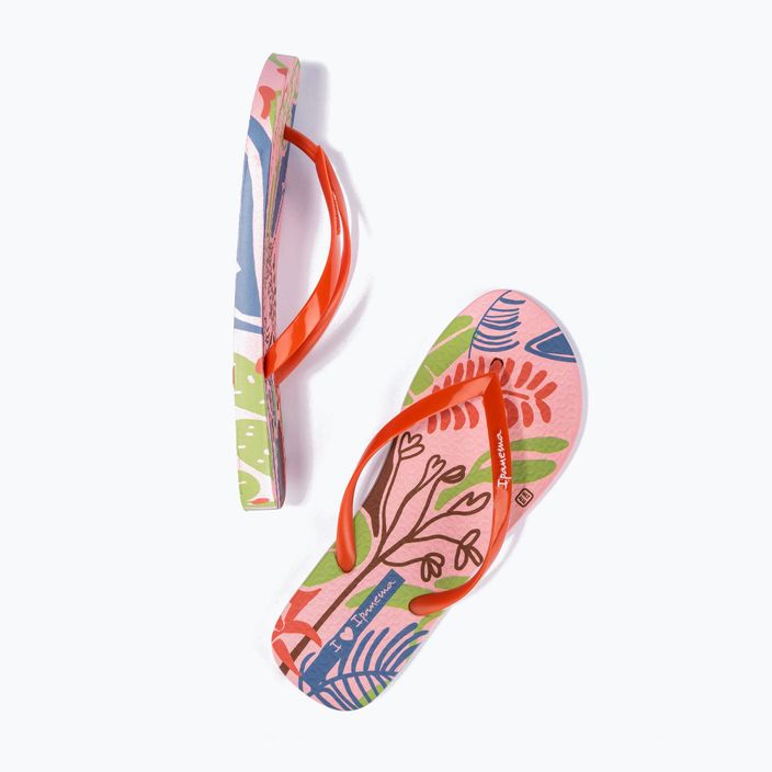 Ipanema women's flip flops Graffiti III pink/red 2