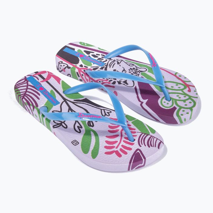 Ipanema Graffiti III women's flip flops lilac/blue