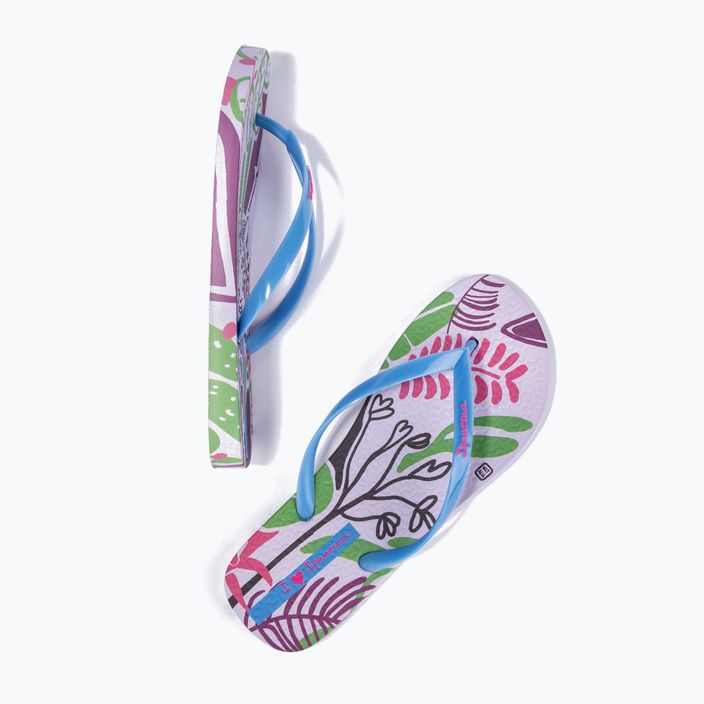 Ipanema Graffiti III women's flip flops lilac/blue 2