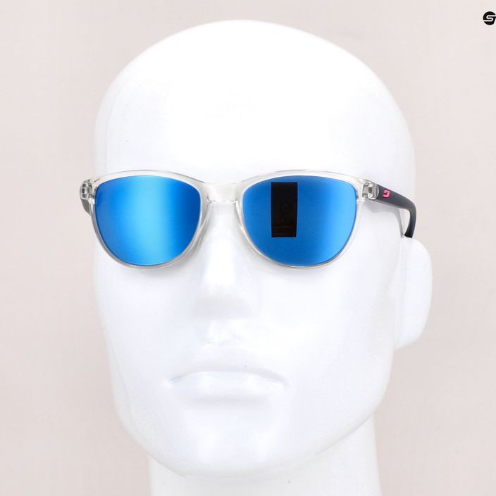 Julbo Idol Spectron 3Cf gloss translucent shiny crystal/matt dark blue sunglasses J5431175 6