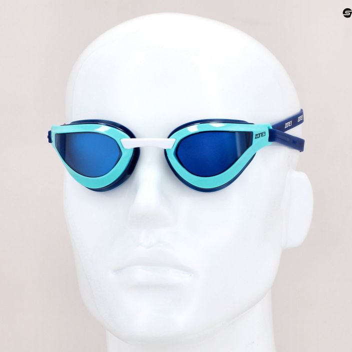ZONE3 Viper Speed Streamline Smoke navy/turquoise/blue swim goggles SA19GOGVI103 7