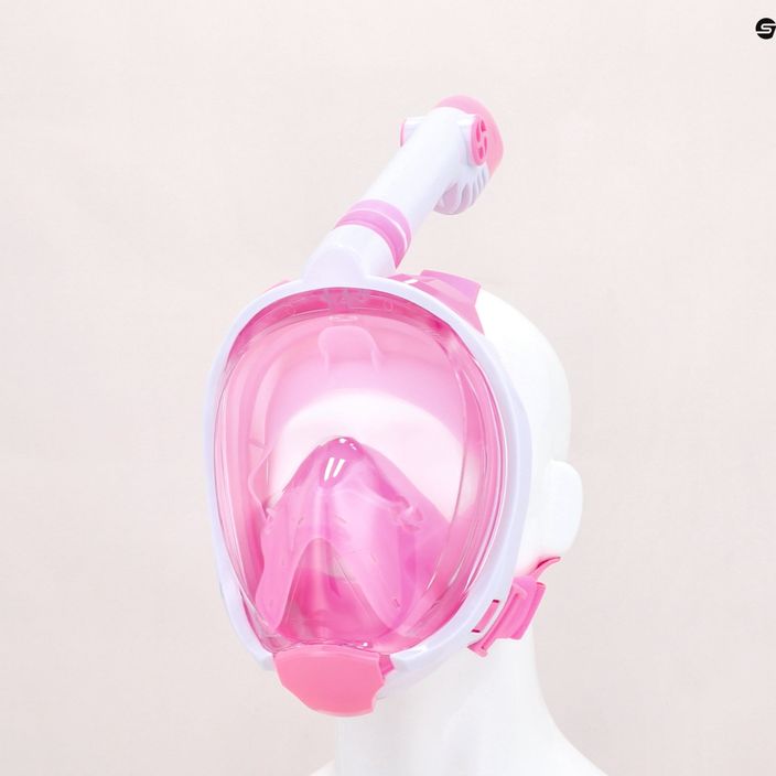 Children's full face mask for snorkelling AQUASTIC pink SMK-01R 11