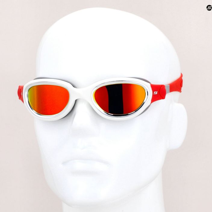 ZONE3 Venator-X Swim goggles silver/white/red SA21GOGVE108 7