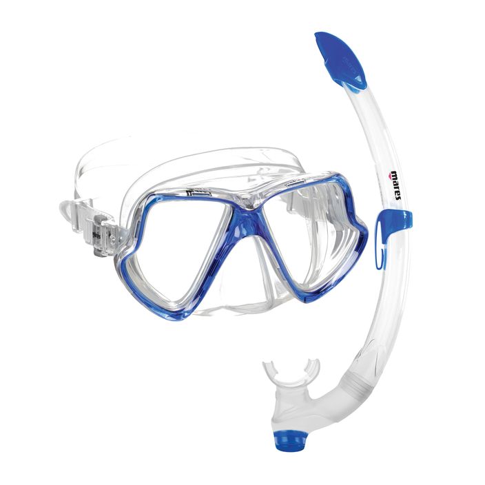 Mares Wahoo diving set clear blue 411745 2