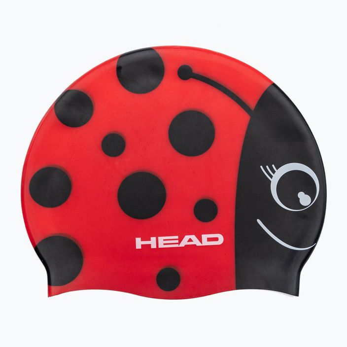 HEAD Meteor RD children's swimming cap red/black 455138