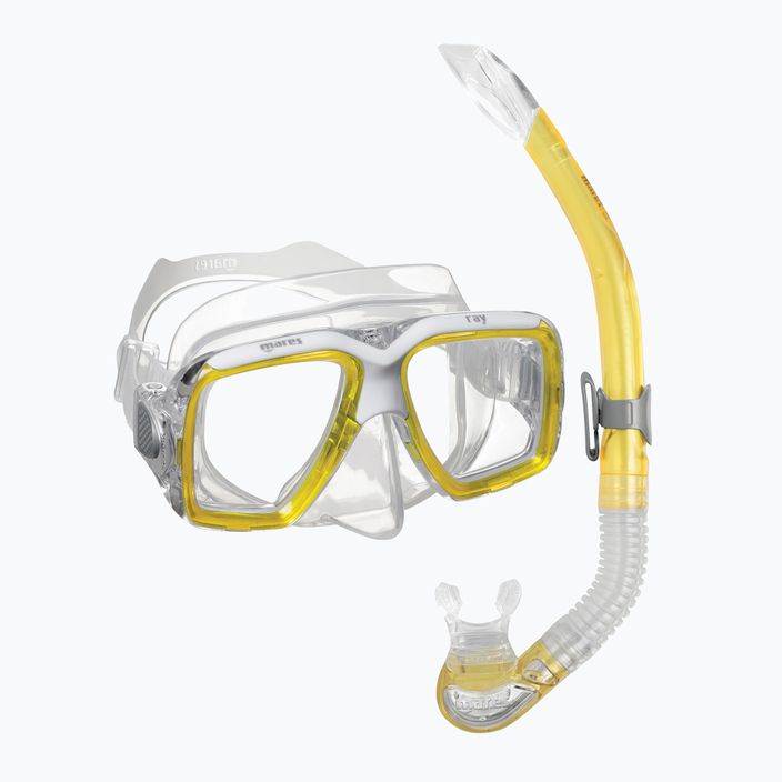 Mares Combo Ray yellow/white/clear snorkel kit