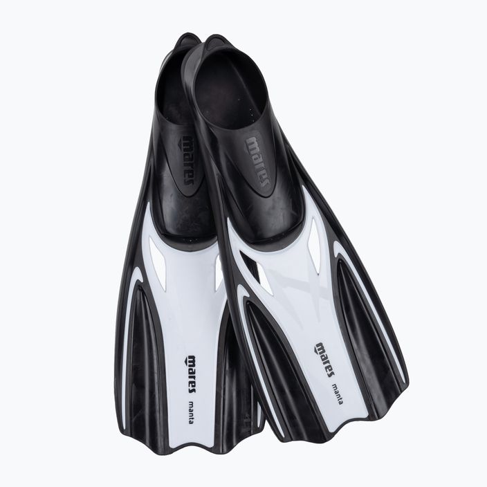 Mares Manta white and black snorkelling fins 410333 6