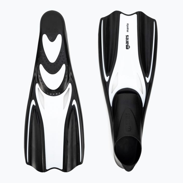 Mares Manta white and black snorkelling fins 410333 2