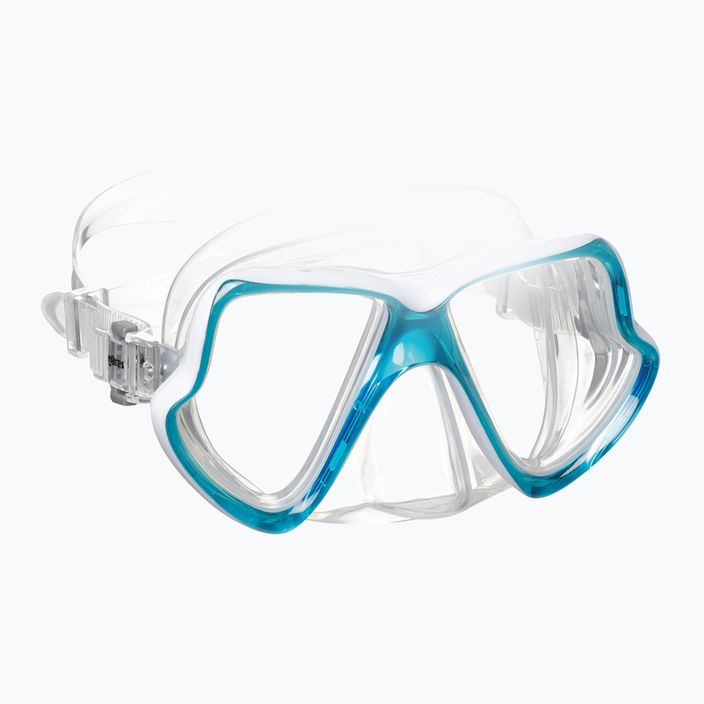 Mares Wahoo snorkel kit aqua/white/clear 2