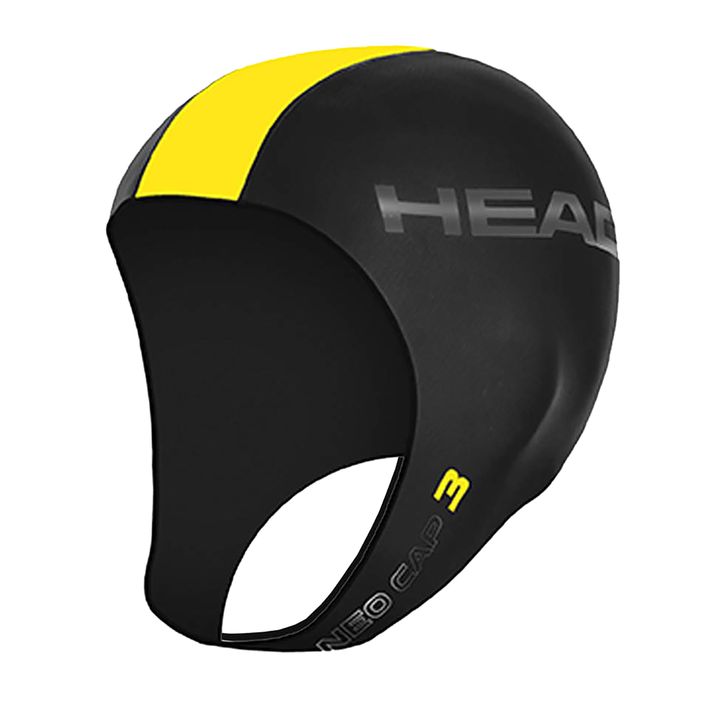 HEAD Neo 3 swimming cap black/yellow 2