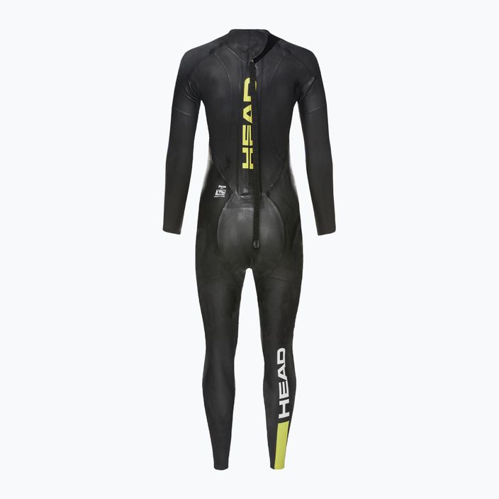 Women's triathlon wetsuit HEAD Ow Free 3.2 black/yellow 3